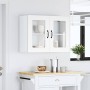 Armario pared cocina puerta de cristal Kalmar blanca