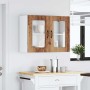 Armario pared cocina puerta de cristal Kalmar madera vieja