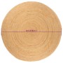 Round braided jute rug 210 cm by vidaXL, Rugs - Ref: Foro24-343585, Price: 115,88 €, Discount: %