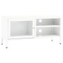 TV-Schrank aus Stahl und weißem Glas, 90 x 30 x 44 cm von vidaXL, TV-Möbel - Ref: Foro24-336056, Preis: 77,19 €, Rabatt: %