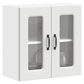 Armario pared cocina puerta de cristal Kalmar blanca