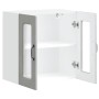 Armario pared cocina puerta de cristal Kalmar gris hormigón