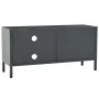 Steel and anthracite gray glass TV cabinet 90x30x44 cm by vidaXL, TV Furniture - Ref: Foro24-336057, Price: 106,35 €, Discoun...