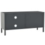 TV-Schrank aus Stahl und anthrazitgrauem Glas, 90 x 30 x 44 cm von vidaXL, TV-Möbel - Ref: Foro24-336057, Preis: 112,94 €, Ra...