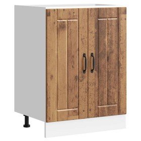 Mueble bajo fregadero Lucca madera contrachapada madera antigua