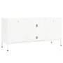 TV stand made of white steel and glass, 105x35x52 cm. by vidaXL, TV Furniture - Ref: Foro24-336059, Price: 93,82 €, Discount: %