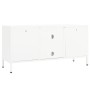 TV-Ständer aus Stahl und weißem Glas 105x35x52 cm von vidaXL, TV-Möbel - Ref: Foro24-336059, Preis: 94,65 €, Rabatt: %