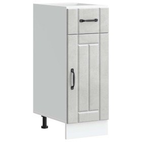 Mueble bajo de cocina Lucca madera contrachapada gris cemento