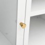 Mueble para el televisor acero y vidrio blanco 105x35x52 cm de vidaXL, Muebles TV - Ref: Foro24-336059, Precio: 94,59 €, Desc...