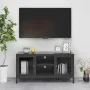 TV-Schrank aus Stahl und anthrazitgrauem Glas, 105 x 35 x 52 cm von vidaXL, TV-Möbel - Ref: Foro24-336060, Preis: 93,88 €, Ra...
