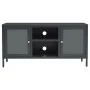 TV-Schrank aus Stahl und anthrazitgrauem Glas, 105 x 35 x 52 cm von vidaXL, TV-Möbel - Ref: Foro24-336060, Preis: 93,88 €, Ra...
