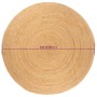 Alfombra redonda yute trenzado 240 cm de vidaXL, Alfombras - Ref: Foro24-343586, Precio: 154,52 €, Descuento: %