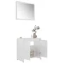 Badezimmermöbel-Set, 3-teilig, glänzend weißes Holzwerkstoff von vidaXL, Badezimmermöbel - Ref: Foro24-3056940, Preis: 144,07...