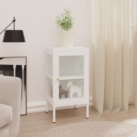 Aparador de metal y vidrio 38x35x70 cm de vidaXL, Aparadores - Ref: Foro24-336062, Precio: 103,71 €, Descuento: %