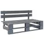 Garden ottoman made of gray impregnated pine wood pallets by vidaXL, Modular outdoor sofas - Ref: Foro24-3066486, Price: 114,...