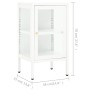 Metal and glass sideboard 38x35x70 cm by vidaXL, Sideboards - Ref: Foro24-336062, Price: 103,64 €, Discount: %