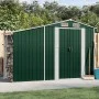 Cobertizo de jardín acero galvanizado verde 277x93x179 cm de vidaXL, Cobertizos - Ref: Foro24-364514, Precio: 251,26 €, Descu...