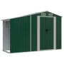 Cobertizo de jardín acero galvanizado verde 277x93x179 cm de vidaXL, Cobertizos - Ref: Foro24-364514, Precio: 251,26 €, Descu...
