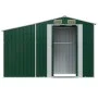 Cobertizo de jardín acero galvanizado verde 277x93x179 cm de vidaXL, Cobertizos - Ref: Foro24-364514, Precio: 251,26 €, Descu...