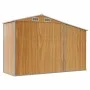 Cobertizo de jardín acero galvanizado marrón 277x93x179 cm de vidaXL, Cobertizos - Ref: Foro24-364522, Precio: 266,76 €, Desc...