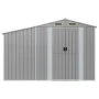 Gartenschuppen aus grau verzinktem Stahl, 277 x 93 x 179 cm von vidaXL, Schuppen - Ref: Foro24-364516, Preis: 256,19 €, Rabat...