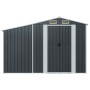 Cobertizo de jardín acero galvanizado antracita 277x93x179 cm de vidaXL, Cobertizos - Ref: Foro24-364518, Precio: 299,95 €, D...