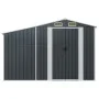 Gartenhaus aus anthrazitfarbenem, verzinktem Stahl, 277 x 93 x 179 cm von vidaXL, Schuppen - Ref: Foro24-364518, Preis: 304,5...