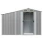 Gartenschuppen aus grau verzinktem Stahl, 277 x 93 x 179 cm von vidaXL, Schuppen - Ref: Foro24-364516, Preis: 256,19 €, Rabat...