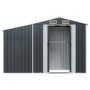 Cobertizo de jardín acero galvanizado antracita 277x93x179 cm de vidaXL, Cobertizos - Ref: Foro24-364518, Precio: 299,95 €, D...
