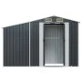 Gartenhaus aus anthrazitfarbenem, verzinktem Stahl, 277 x 93 x 179 cm von vidaXL, Schuppen - Ref: Foro24-364518, Preis: 304,5...