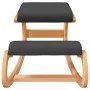 Birch plywood black knee stool 55x84x55 cm by vidaXL, Rocking chairs - Ref: Foro24-110332, Price: 108,75 €, Discount: %