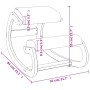 Kniehocker aus schwarzem Birken-Sperrholz 55x84x55 cm von vidaXL, Schaukelstühle - Ref: Foro24-110332, Preis: 110,09 €, Rabat...