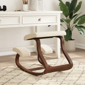 Taburete rodillas madera contrachapada abedul crema 48x71x51 cm de vidaXL, Mecedoras - Ref: Foro24-110330, Precio: 91,94 €, D...