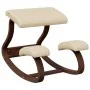 Birch plywood cream knee stool 48x71x51 cm by vidaXL, Rocking chairs - Ref: Foro24-110330, Price: 100,56 €, Discount: %