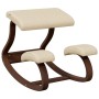 Taburete rodillas madera contrachapada abedul crema 48x71x51 cm de vidaXL, Mecedoras - Ref: Foro24-110330, Precio: 100,25 €, ...