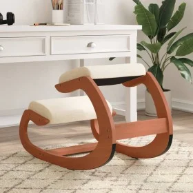 Taburete rodillas madera contrachapada abedul crema 55x84x55 cm de vidaXL, Mecedoras - Ref: Foro24-110333, Precio: 105,38 €, ...