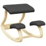 Taburete rodillas madera contrachapada abedul negro 48x71x51cm de vidaXL, Mecedoras - Ref: Foro24-110329, Precio: 118,62 €, D...