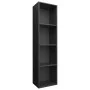 Schwarzes Bücherregal/TV-Schrank aus Sperrholz, 36 x 30 x 143 cm von vidaXL, Bücherregale und Regale - Ref: Foro24-800145, Pr...