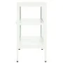 Sideboard aus Stahl und weißem Glas 70x35x70 cm von vidaXL, Sideboards - Ref: Foro24-336065, Preis: 145,08 €, Rabatt: %
