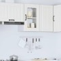 Armario pared cocina puerta de cristal Lucca blanca