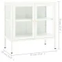 Sideboard aus Stahl und weißem Glas 70x35x70 cm von vidaXL, Sideboards - Ref: Foro24-336065, Preis: 145,08 €, Rabatt: %