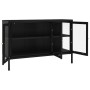 Sideboard aus Stahl und schwarzem Glas 105x35x70 cm von vidaXL, Sideboards - Ref: Foro24-336067, Preis: 255,66 €, Rabatt: %