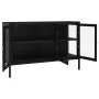 Sideboard aus Stahl und schwarzem Glas 105x35x70 cm von vidaXL, Sideboards - Ref: Foro24-336067, Preis: 241,55 €, Rabatt: %