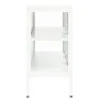 Sideboard aus Stahl und weißem Glas, 105 x 35 x 70 cm von vidaXL, Sideboards - Ref: Foro24-336068, Preis: 198,36 €, Rabatt: %