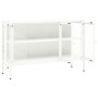 Steel and white glass sideboard 105x35x70 cm by vidaXL, Sideboards - Ref: Foro24-336068, Price: 194,59 €, Discount: %