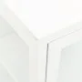 Aparador de acero y vidrio blanco 105x35x70 cm de vidaXL, Aparadores - Ref: Foro24-336068, Precio: 198,33 €, Descuento: %