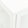 Steel and white glass sideboard 105x35x70 cm by vidaXL, Sideboards - Ref: Foro24-336068, Price: 194,59 €, Discount: %