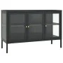 Anthracite gray steel and glass sideboard 105x35x70 cm by vidaXL, Sideboards - Ref: Foro24-336069, Price: 221,51 €, Discount: %