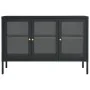 Anthracite gray steel and glass sideboard 105x35x70 cm by vidaXL, Sideboards - Ref: Foro24-336069, Price: 221,51 €, Discount: %
