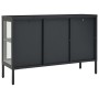 Anthracite gray steel and glass sideboard 105x35x70 cm by vidaXL, Sideboards - Ref: Foro24-336069, Price: 225,80 €, Discount: %